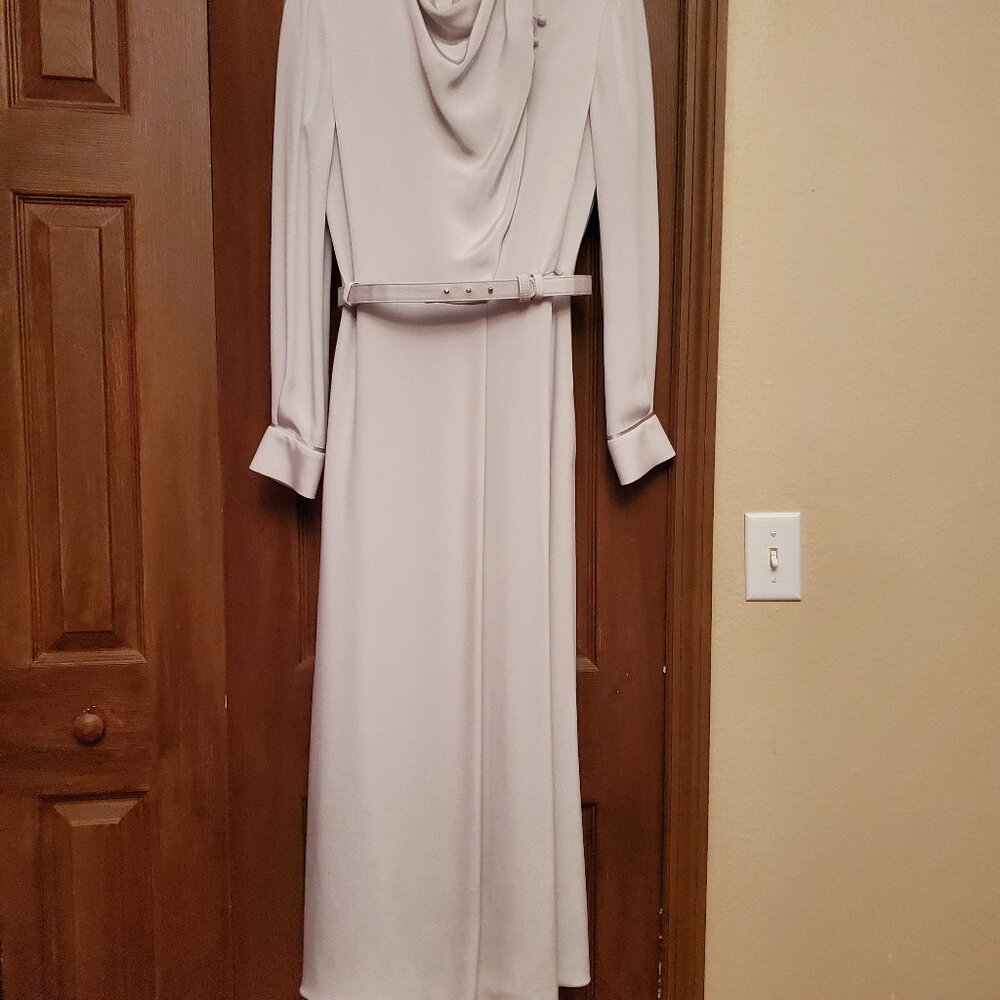 Giorgio Armani long sleeve dress with belt US6